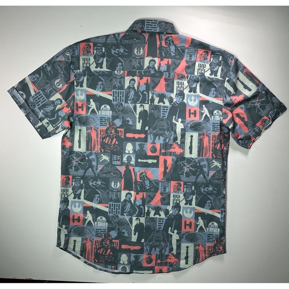 RSVLTS Star Wars May The 4th ''Trilogy's End'' Button Down Shirt Large Kunuflex - Picture 2 of 11